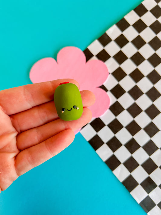 Stuffed Olive | Polymer Clay Magnet or Ornament