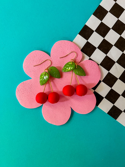 Cherry | Polymer Clay Earrings