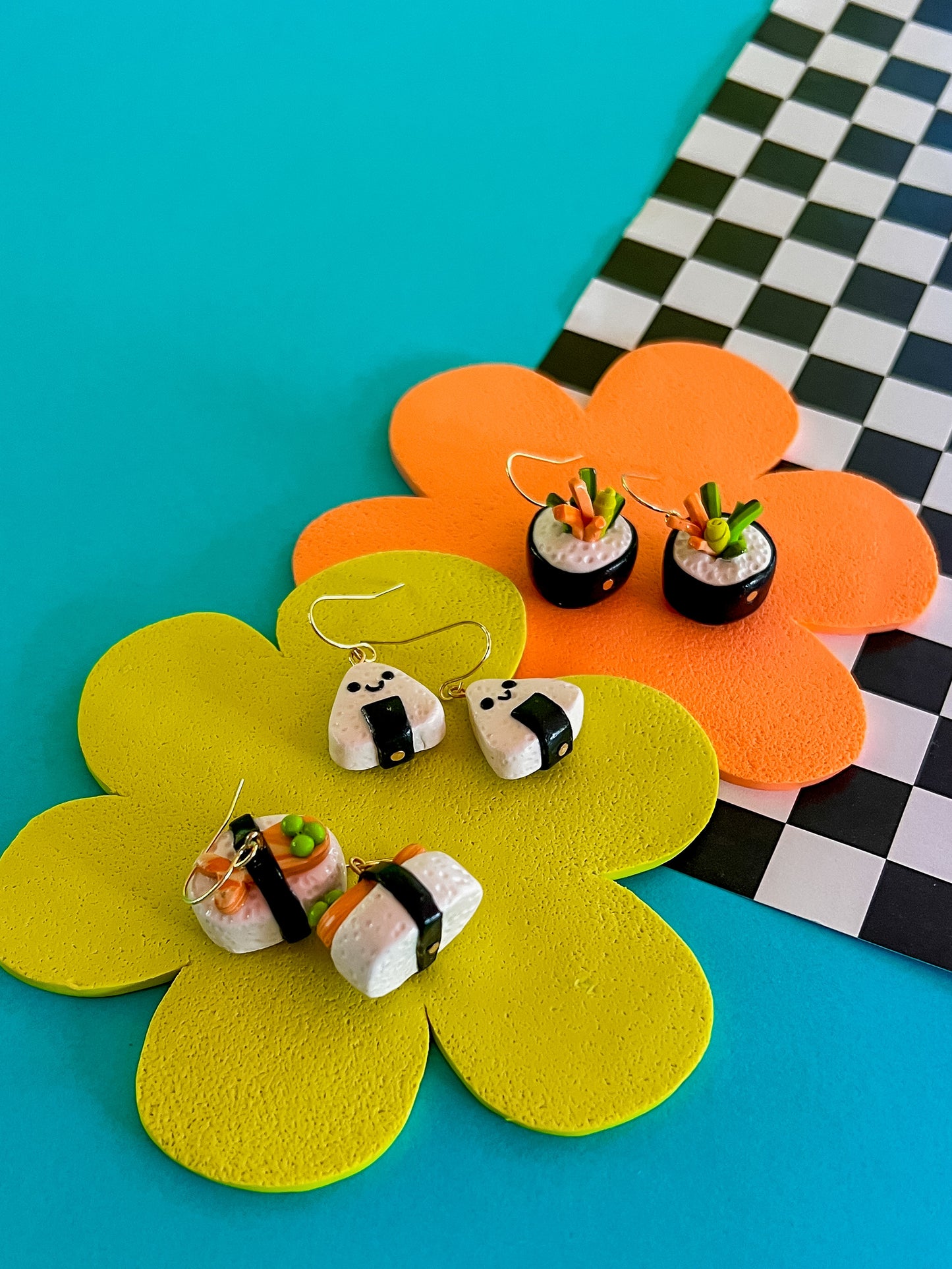 Kiko Sushi Earrings - Clay Sushi Earrings