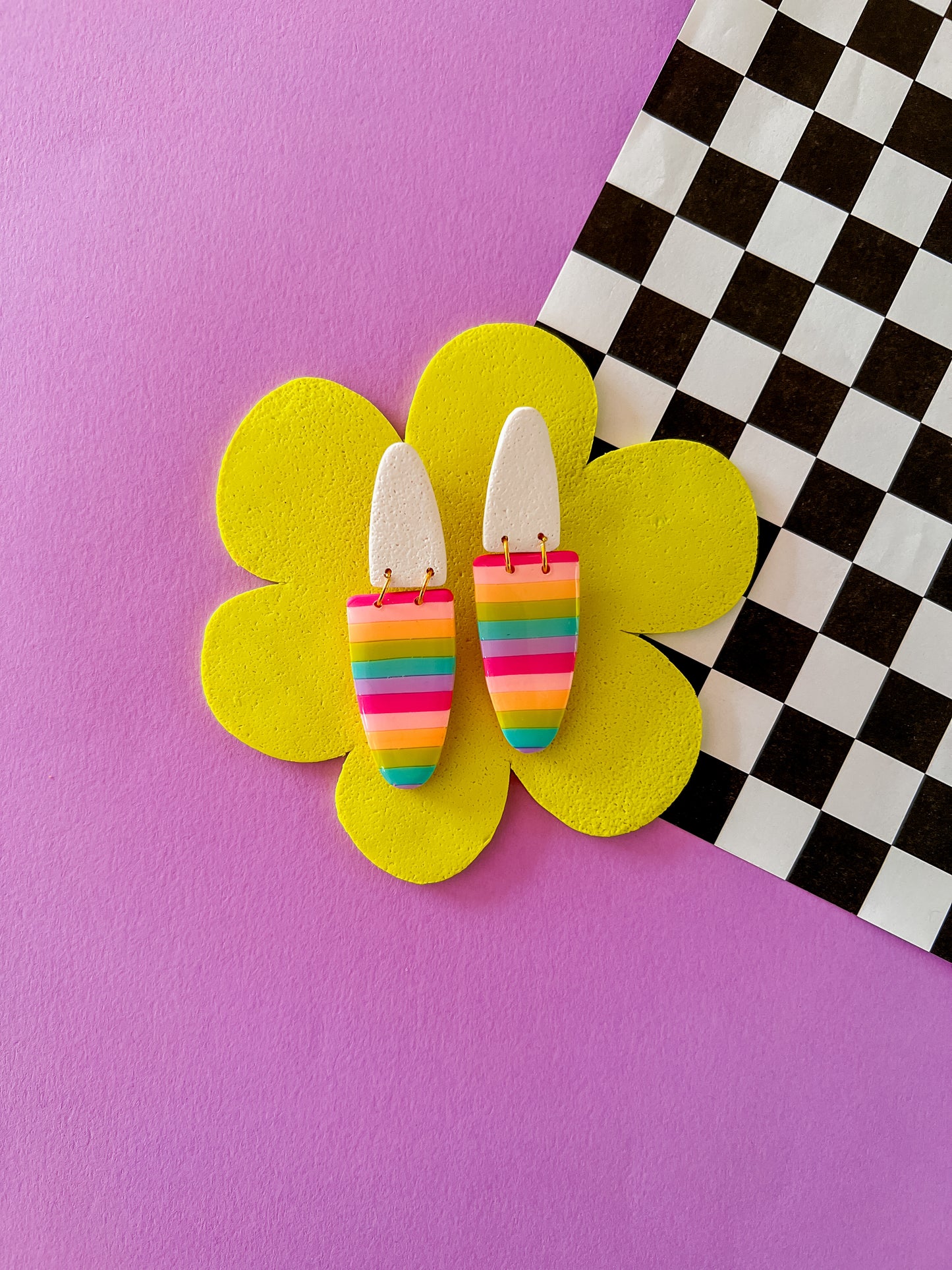 Smith Rainbow Earrings | Clay Earrings
