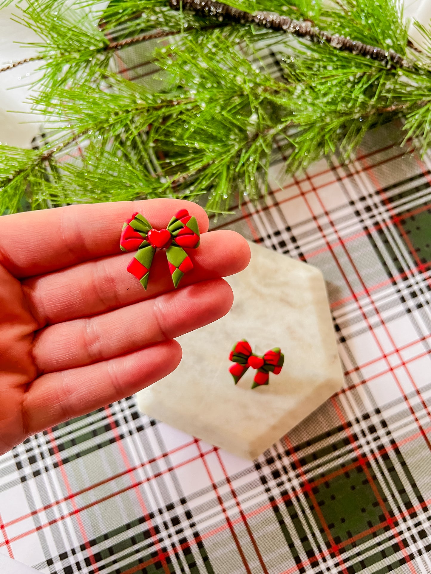 Bow Studs | Clay Earrings