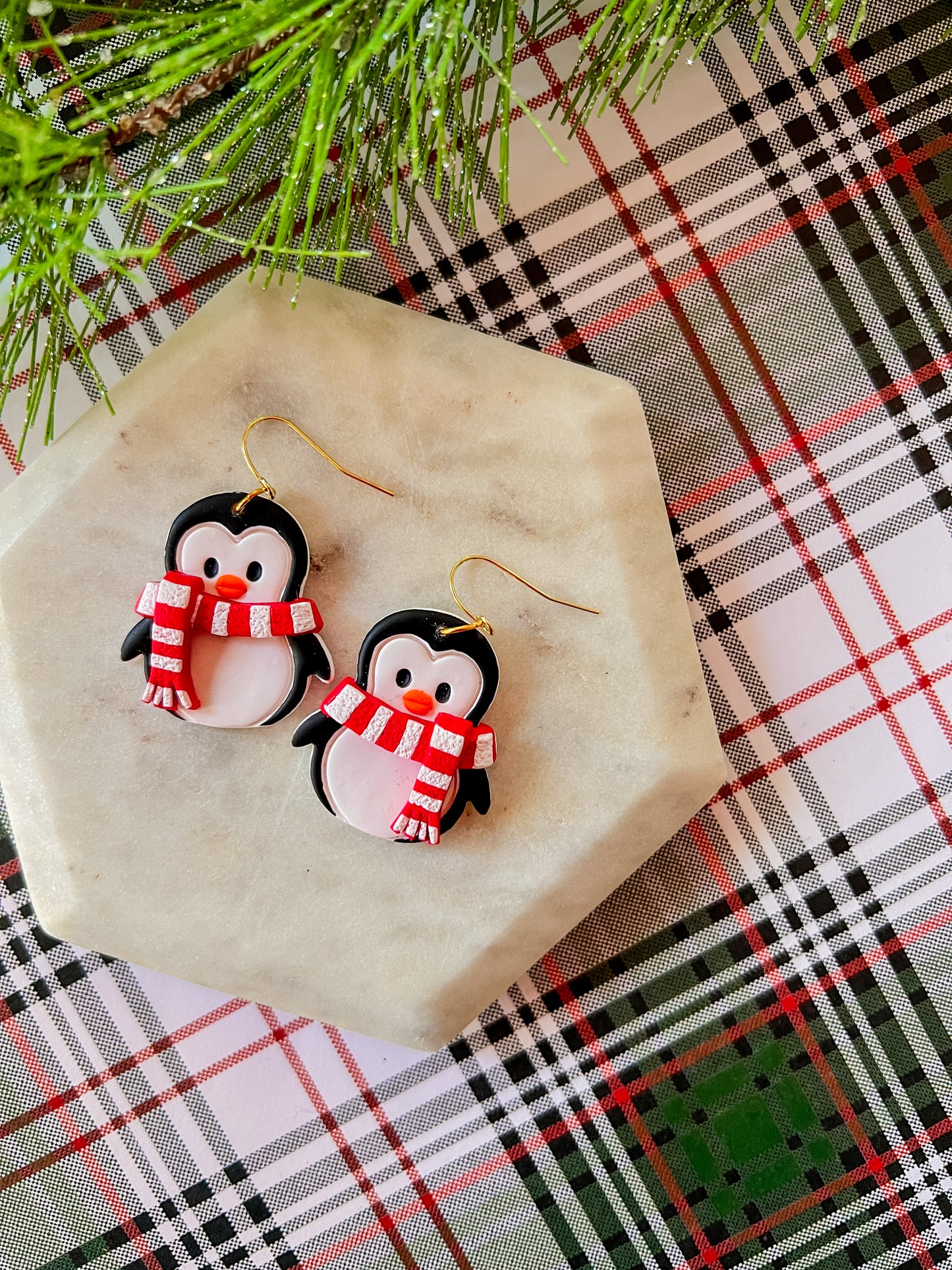 Penny the Penguin | Clay Earrings