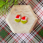 Grinch Earrings | Clay Earrings