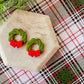 Bow Wreath | Clay Earrings