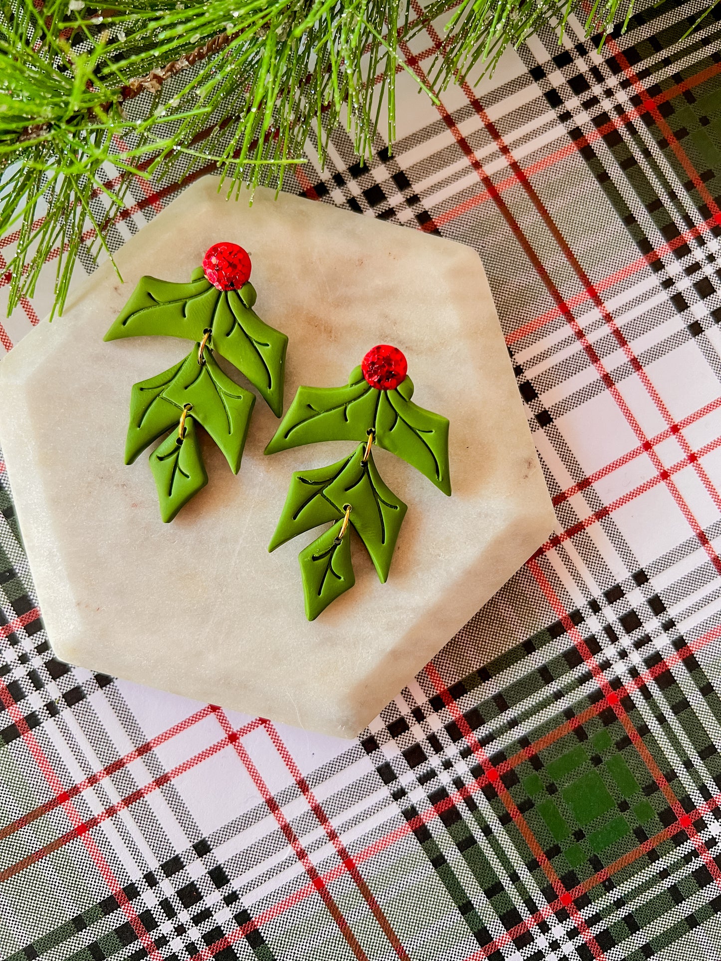 Mistletoe | Clay Earrings