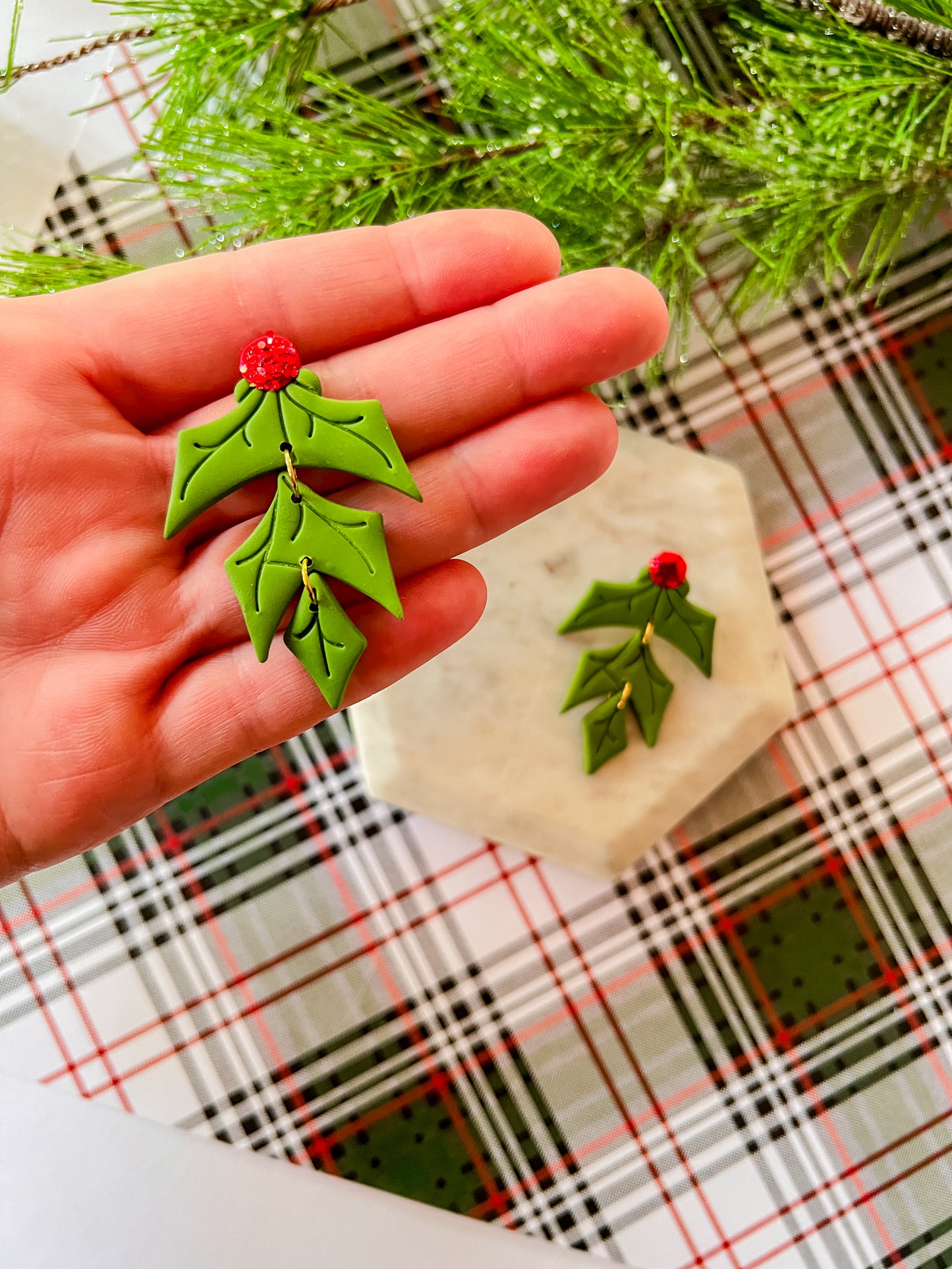 Mistletoe | Clay Earrings