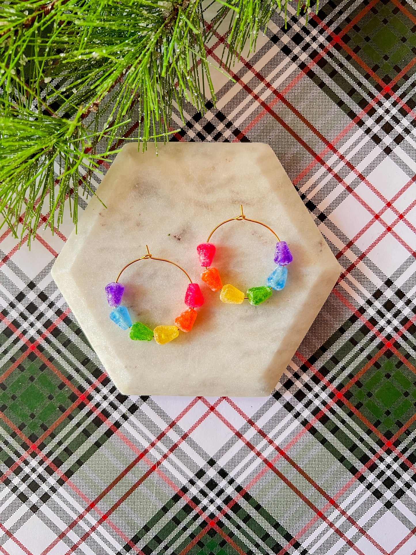 Goody Goody Gumdrop Hoops | Glitter Earrings