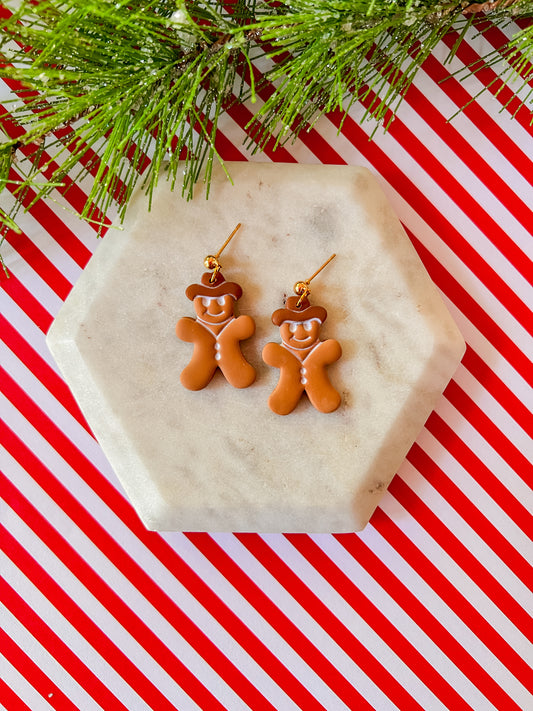 Ginger Cowboy | Clay Earrings