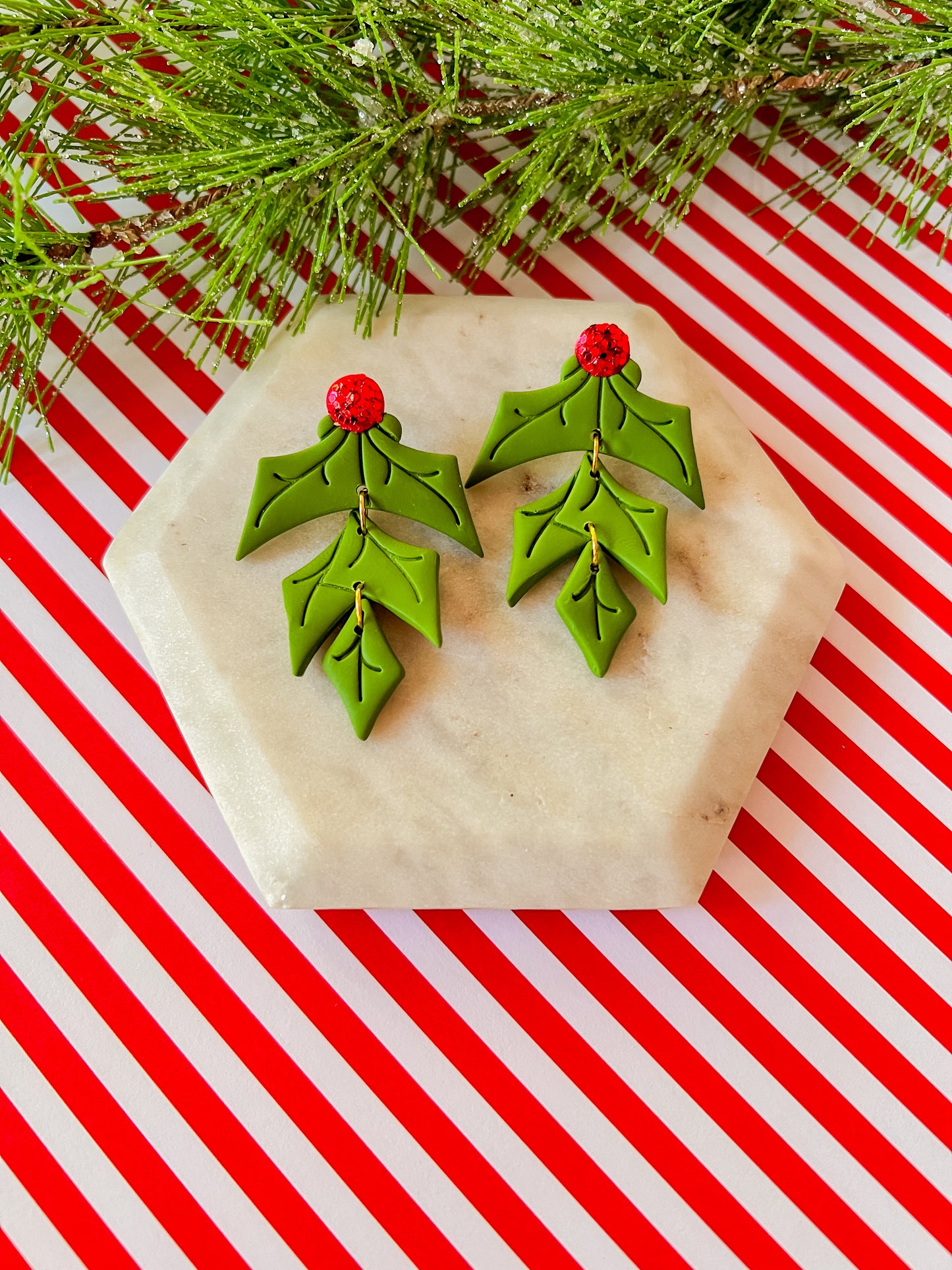 Mistletoe | Clay Earrings