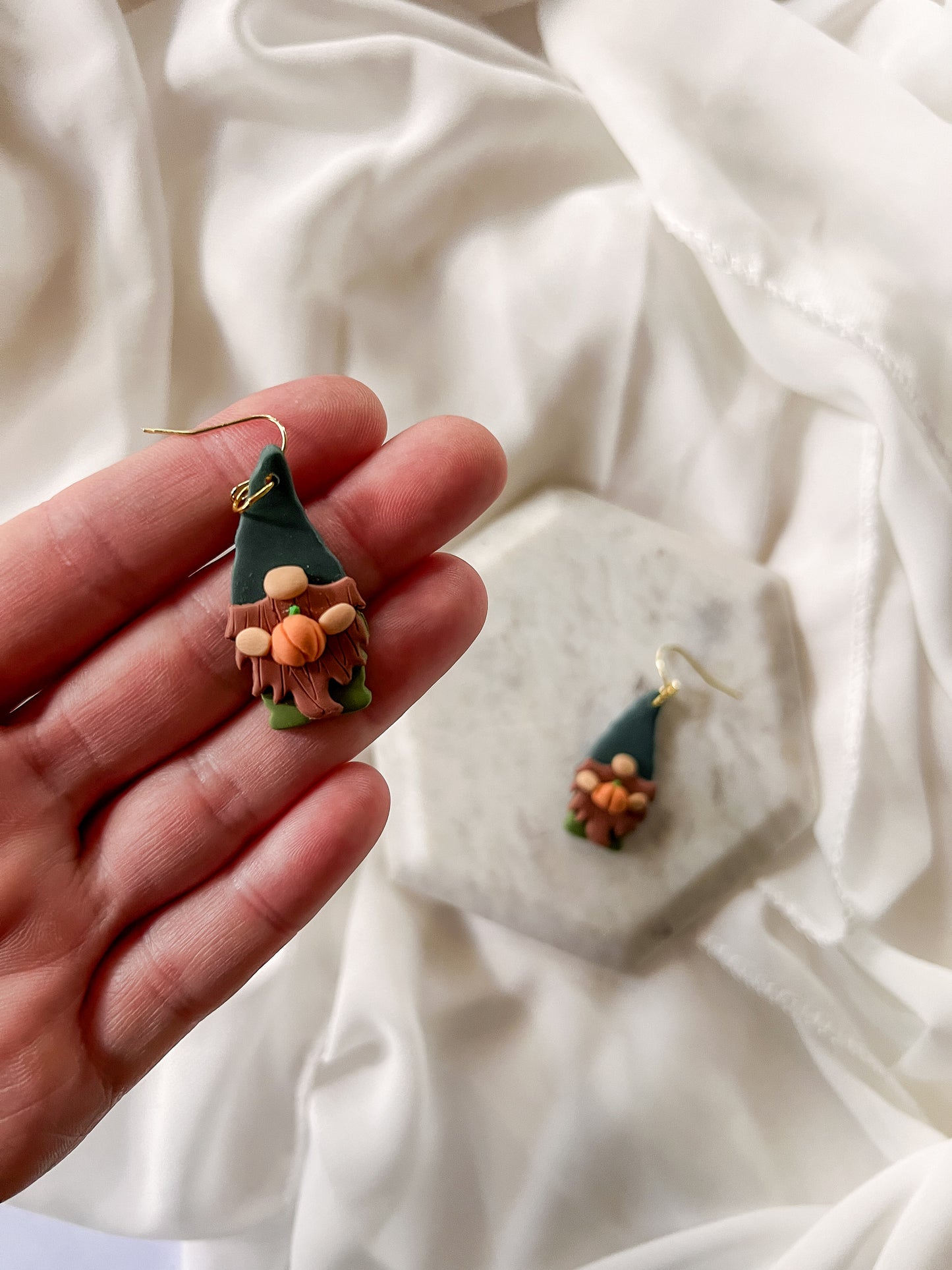 Jerry the Gnome |  Polymer Clay Earrings