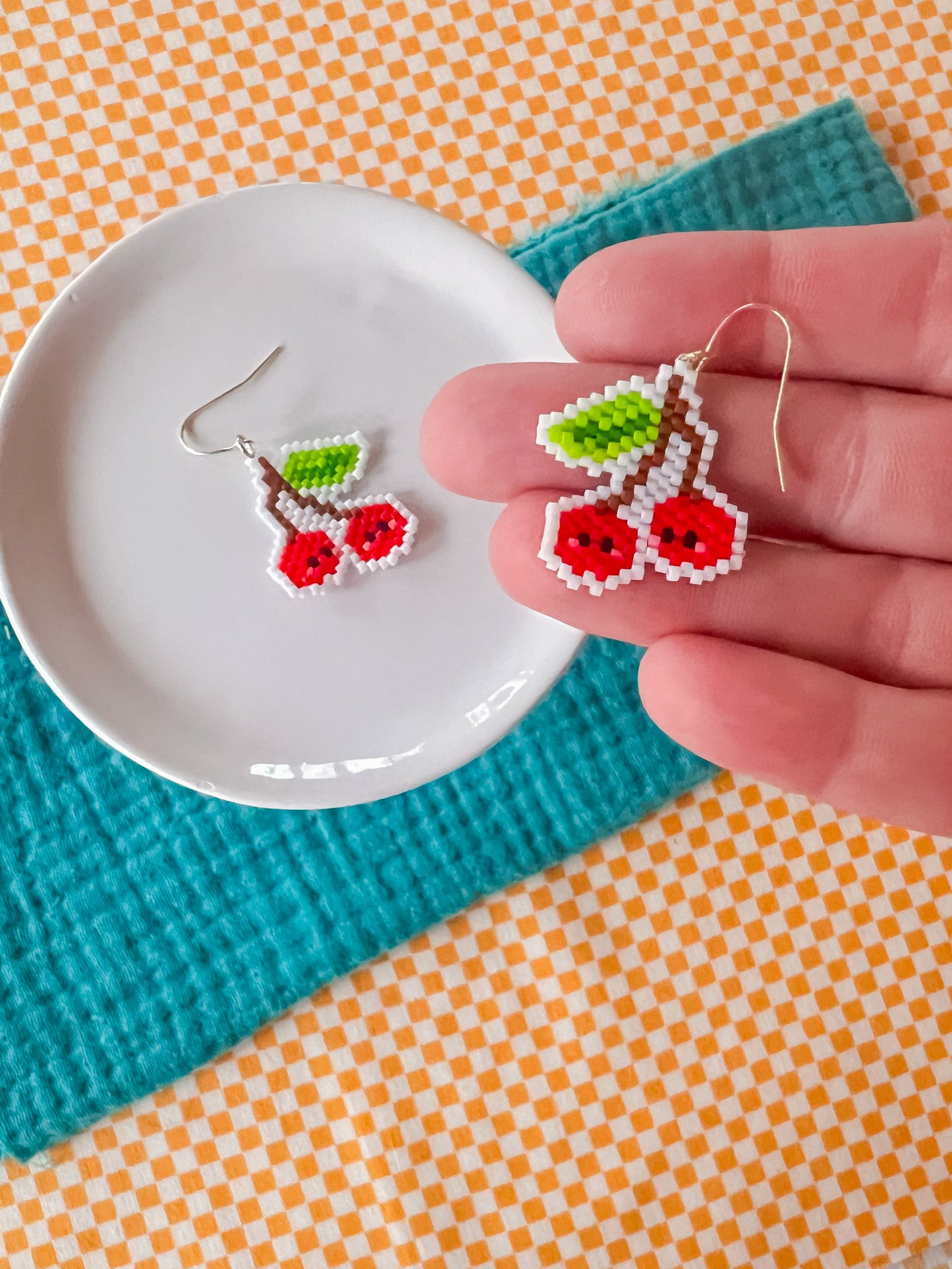 Cherry Cuties | Beaded Earrings