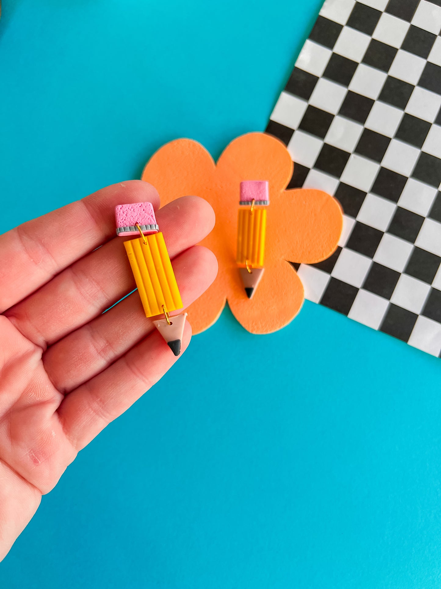 Penny - Clay Pencil Earrings