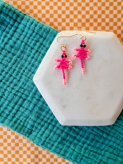 Lizzy Lizard Earrings | Hand Beaded Earrings (Copy)