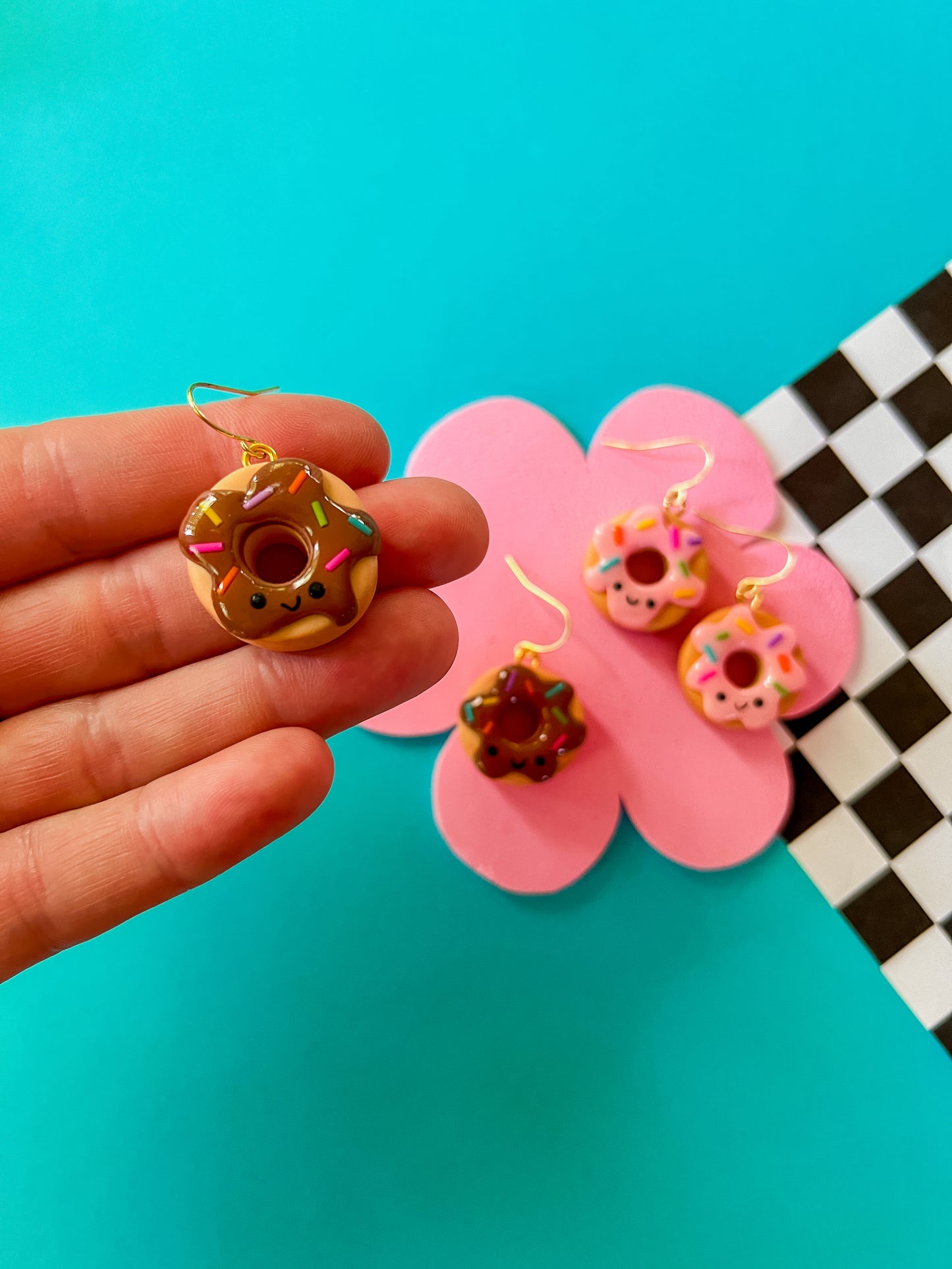 Dot | Clay Donut Earrings