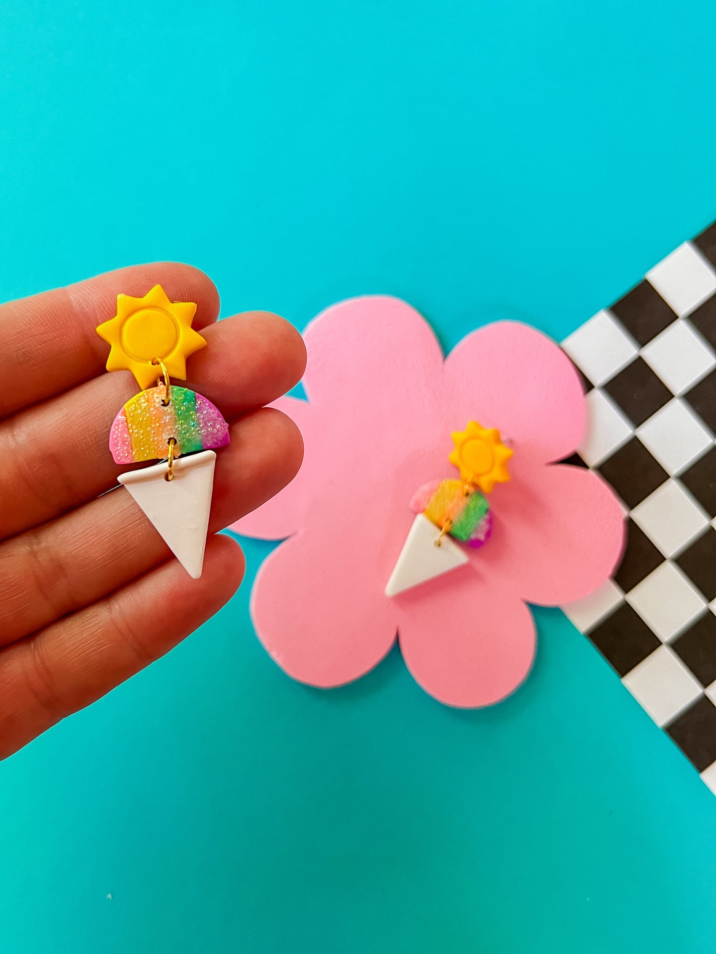 Snow Cone Summer | Polymer Clay Earrings