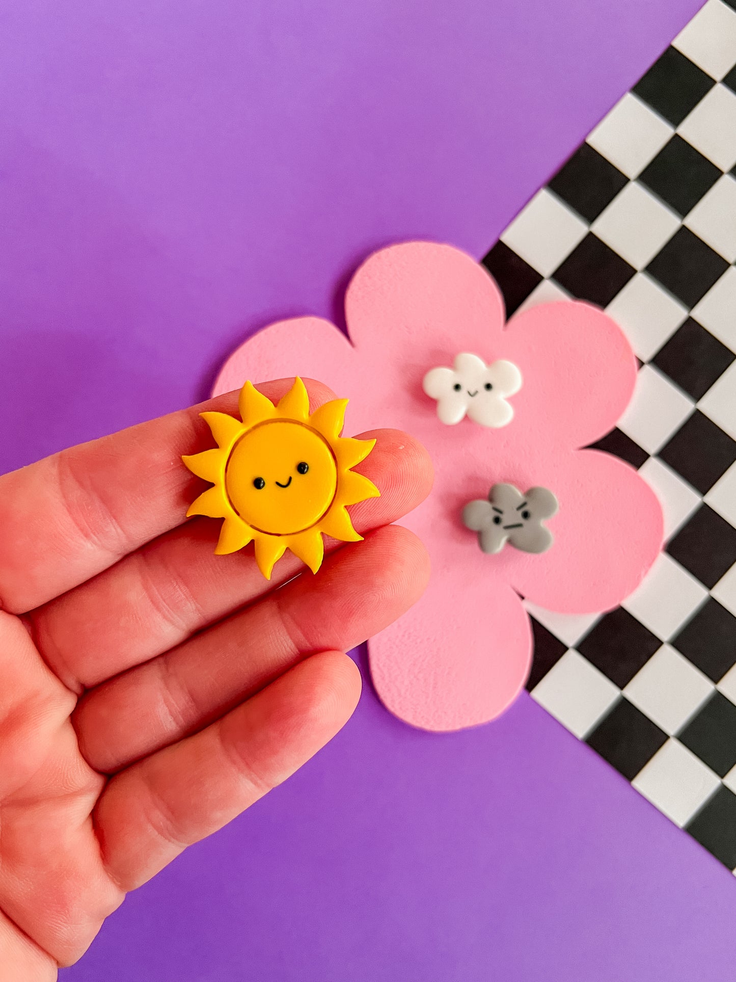 Blue Sky Mates | Polymer Clay Magnet