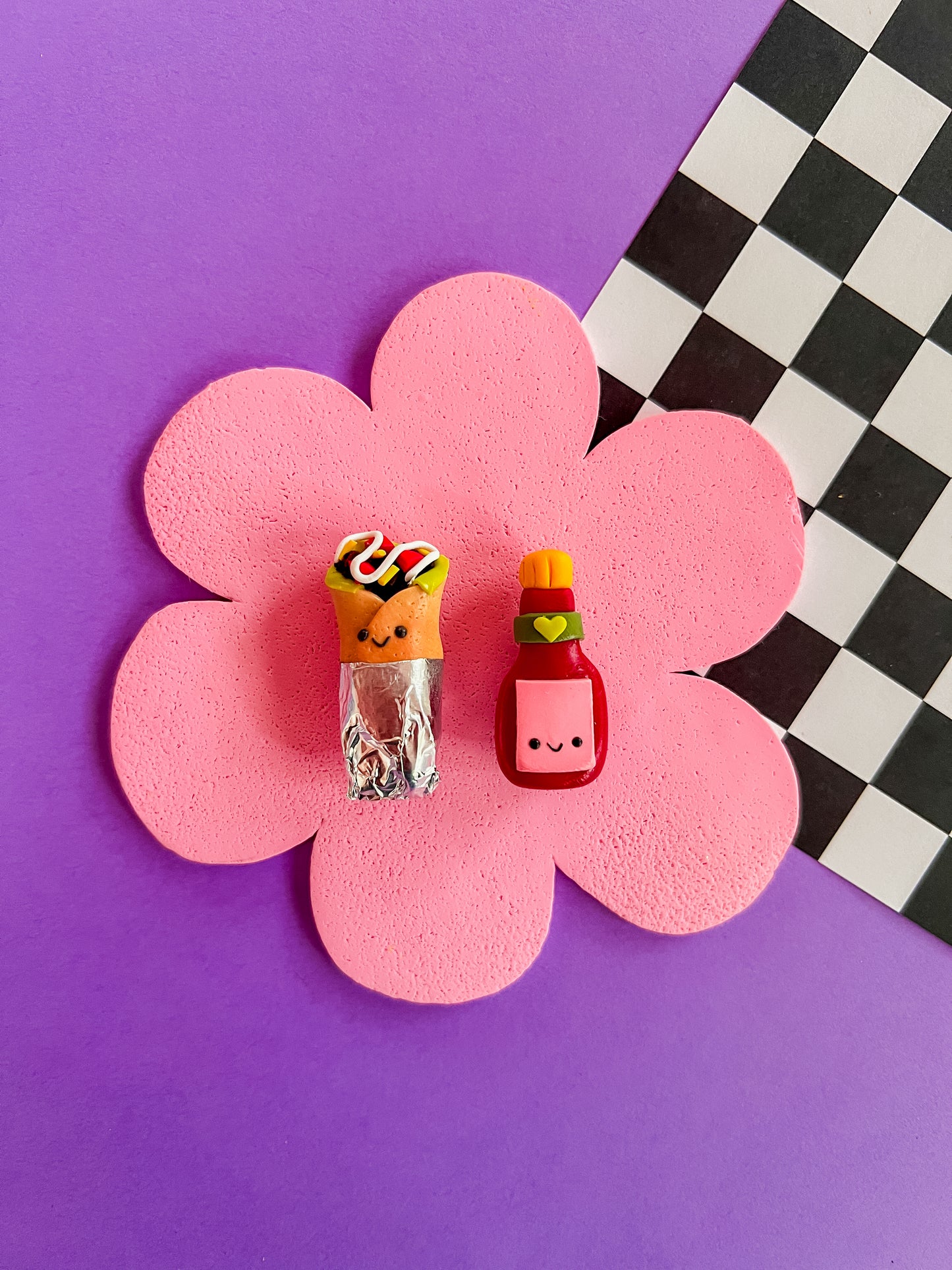 Spicy Burrito Mates | Polymer Clay Magnets