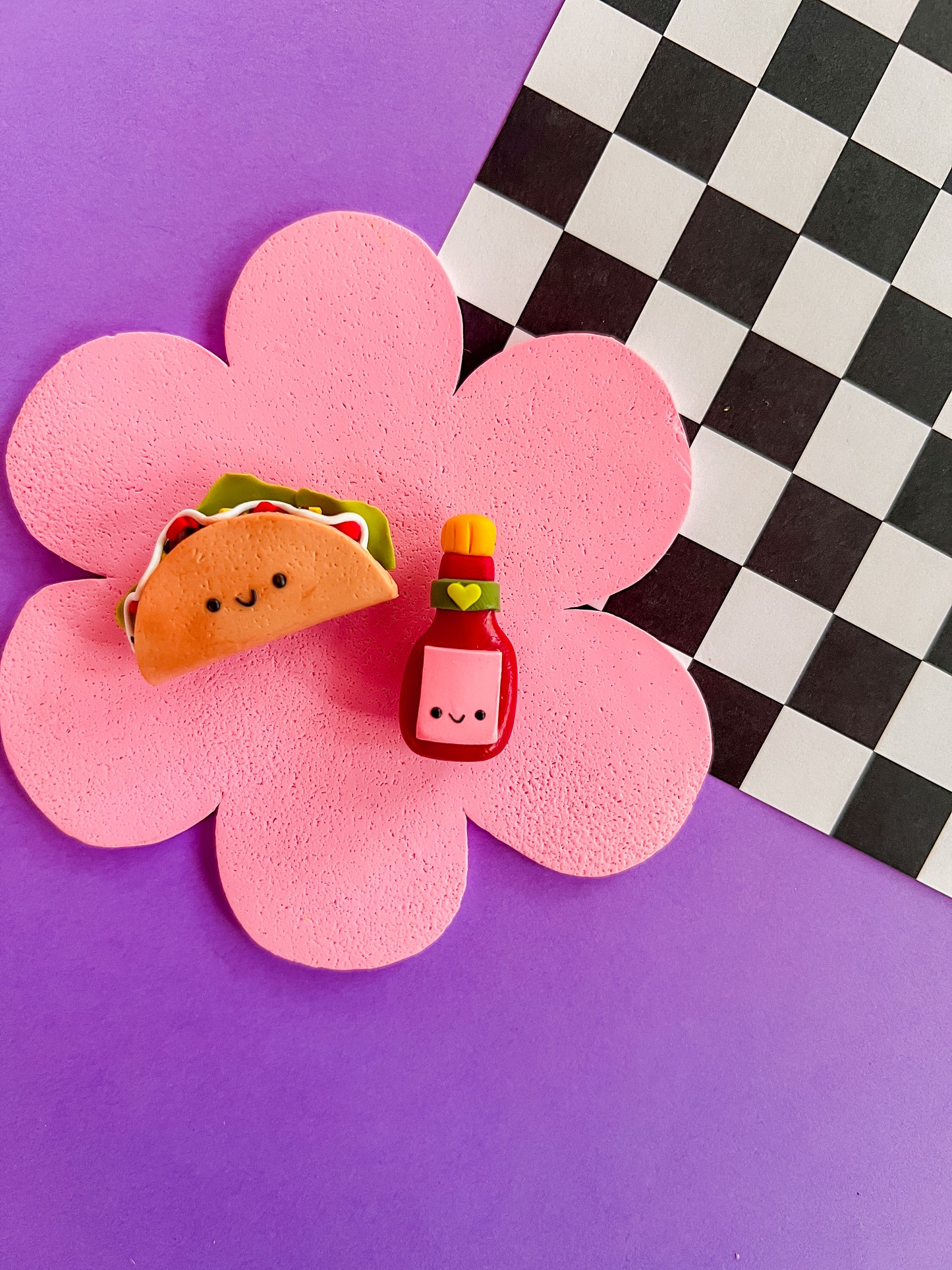 Spicy Taco Mates | Polymer Clay Magnets