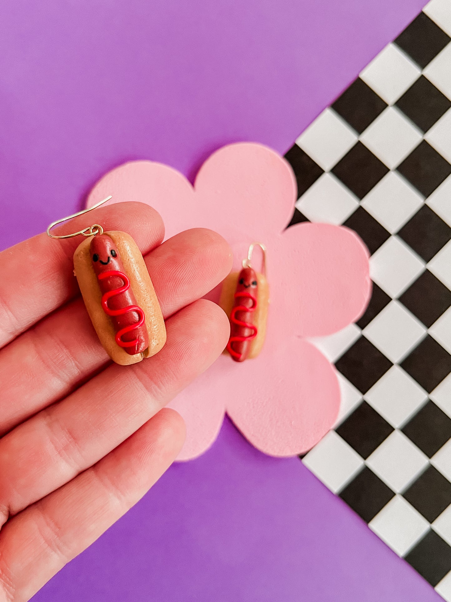 Henry | Hot Dog Polymer Clay Earrings