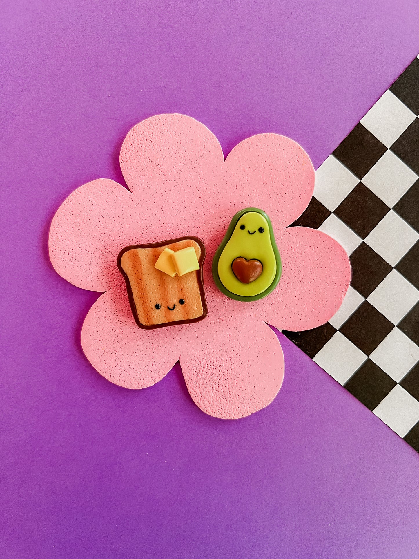 Avocado + Toast Mates | Polymer Clay Magnets