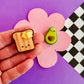 Avocado + Toast Mates | Polymer Clay Magnets