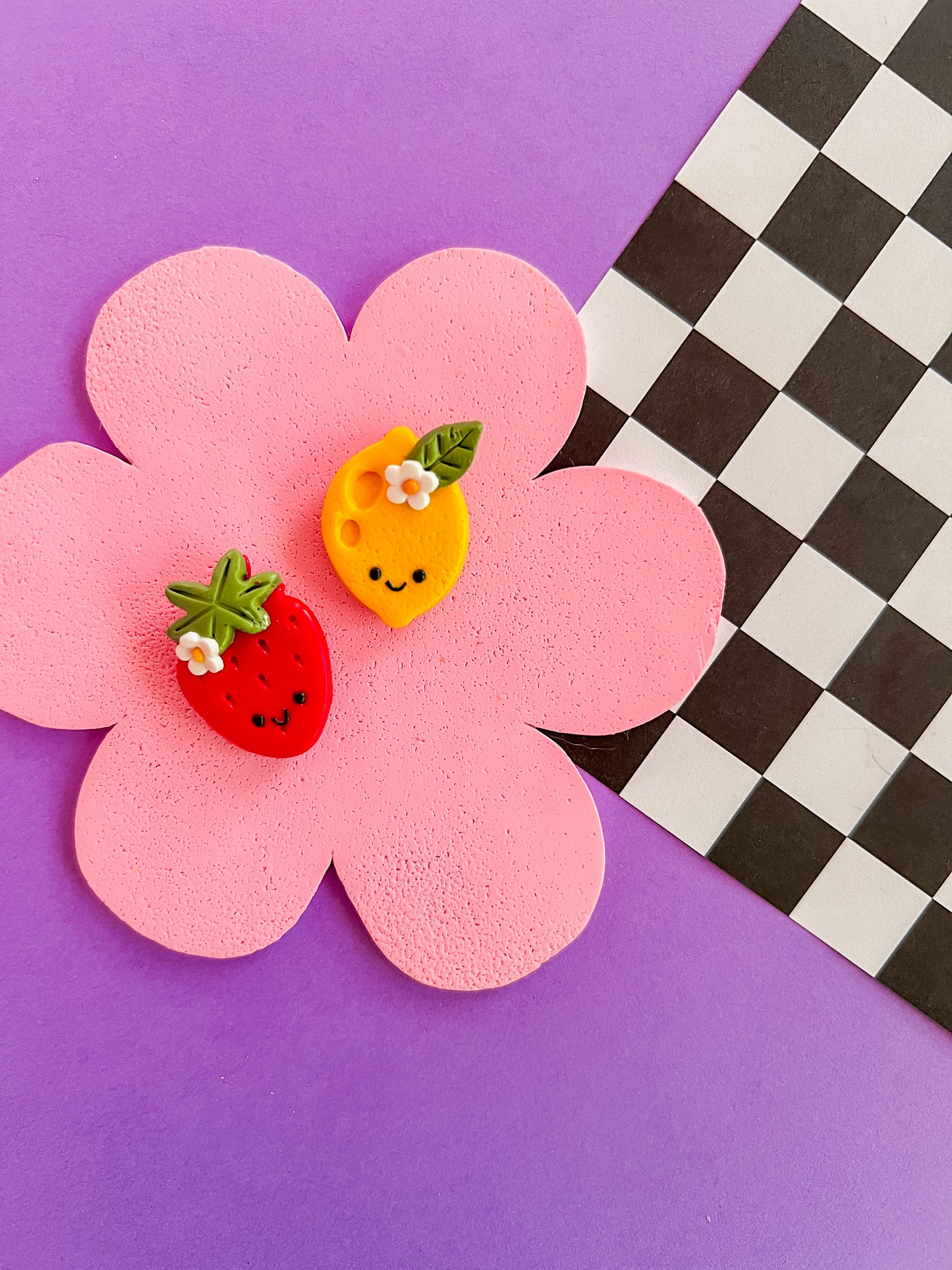 Strawberry Lemonade Mates | Polymer Clay Magnets