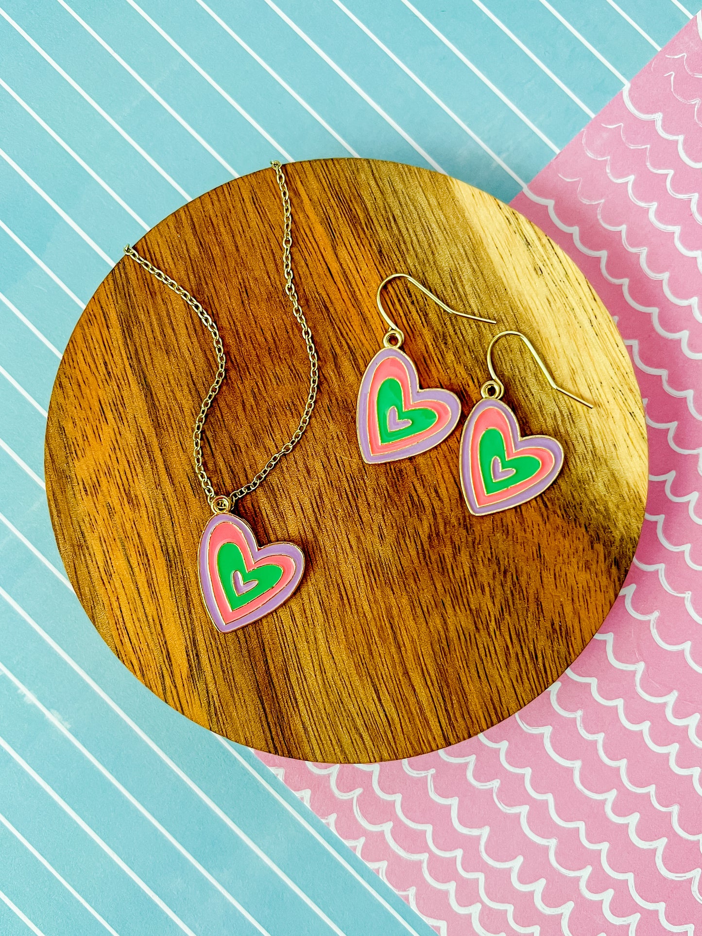 Party Heart Necklace and Earrings