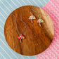 Minnie the Mushroom Necklace and Earrings