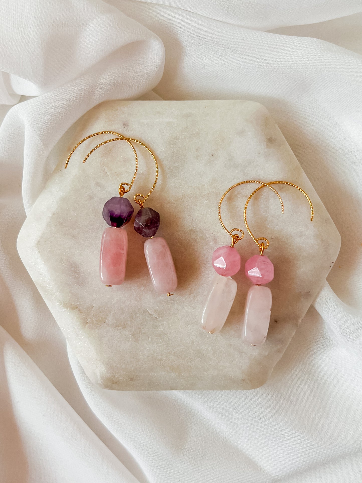 Doll | Rose Quartz Earrings