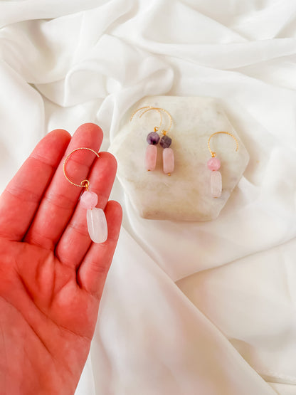 Doll | Rose Quartz Earrings