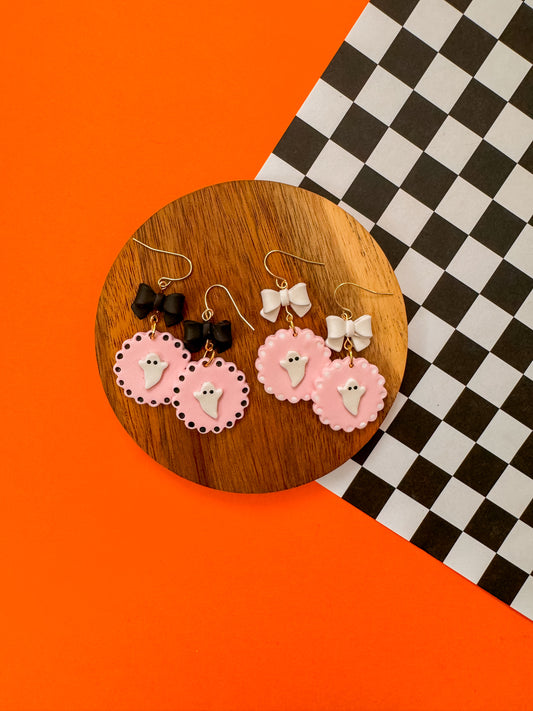 Sweet Ghosties | Clay Earrings