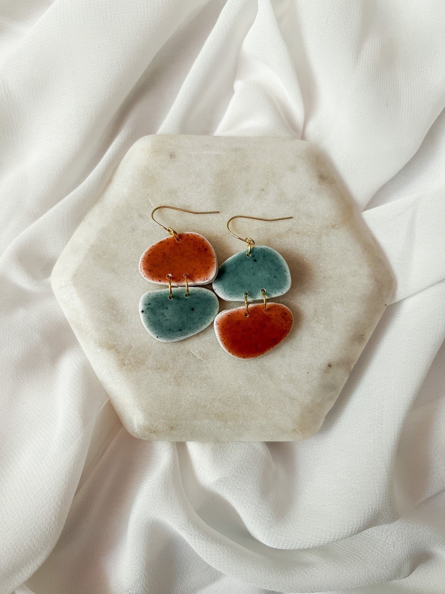 Pebble |  Polymer Clay Earrings