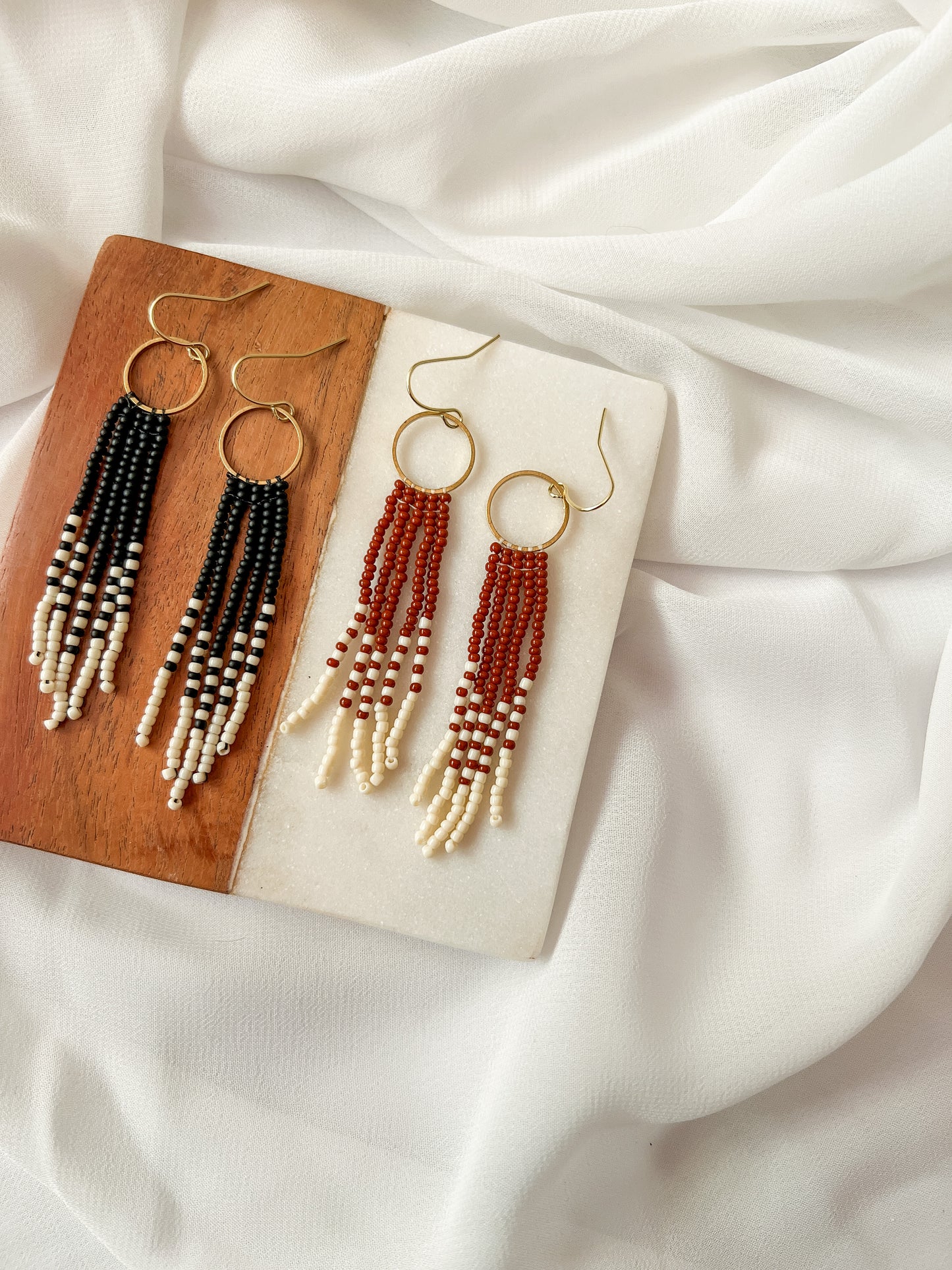 Ash | Beaded Earrings