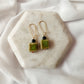 Sage |  Ceramic Beaded Earrings