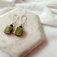 Sage |  Ceramic Beaded Earrings