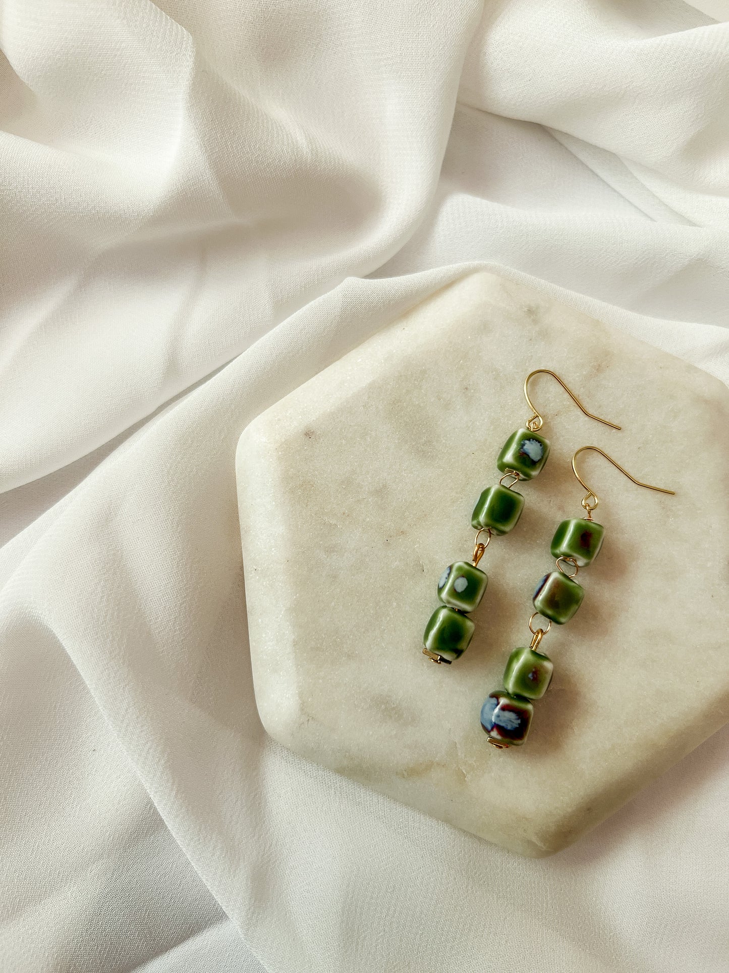 Yuma |  Ceramic Beaded Earrings