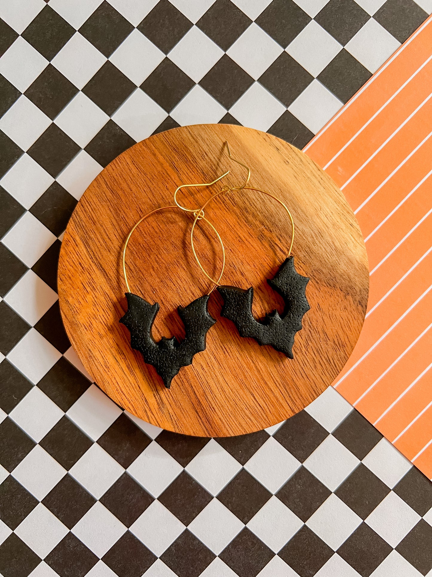 Babette the Bat | Clay Earrings