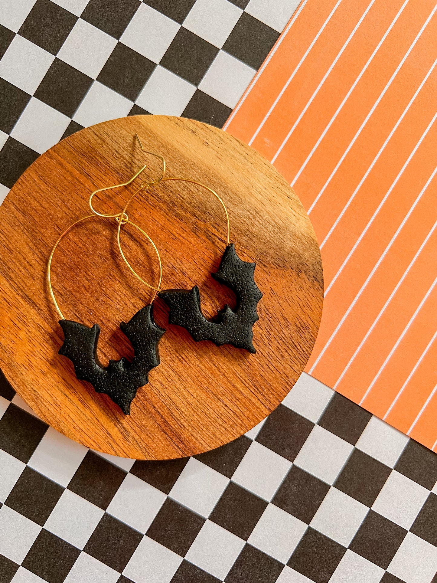 Babette the Bat | Clay Earrings