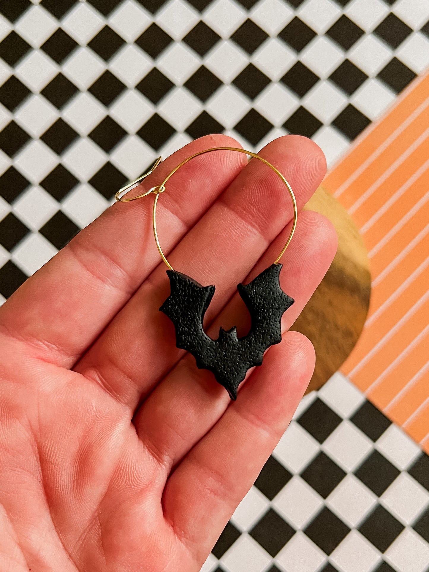 Babette the Bat | Clay Earrings