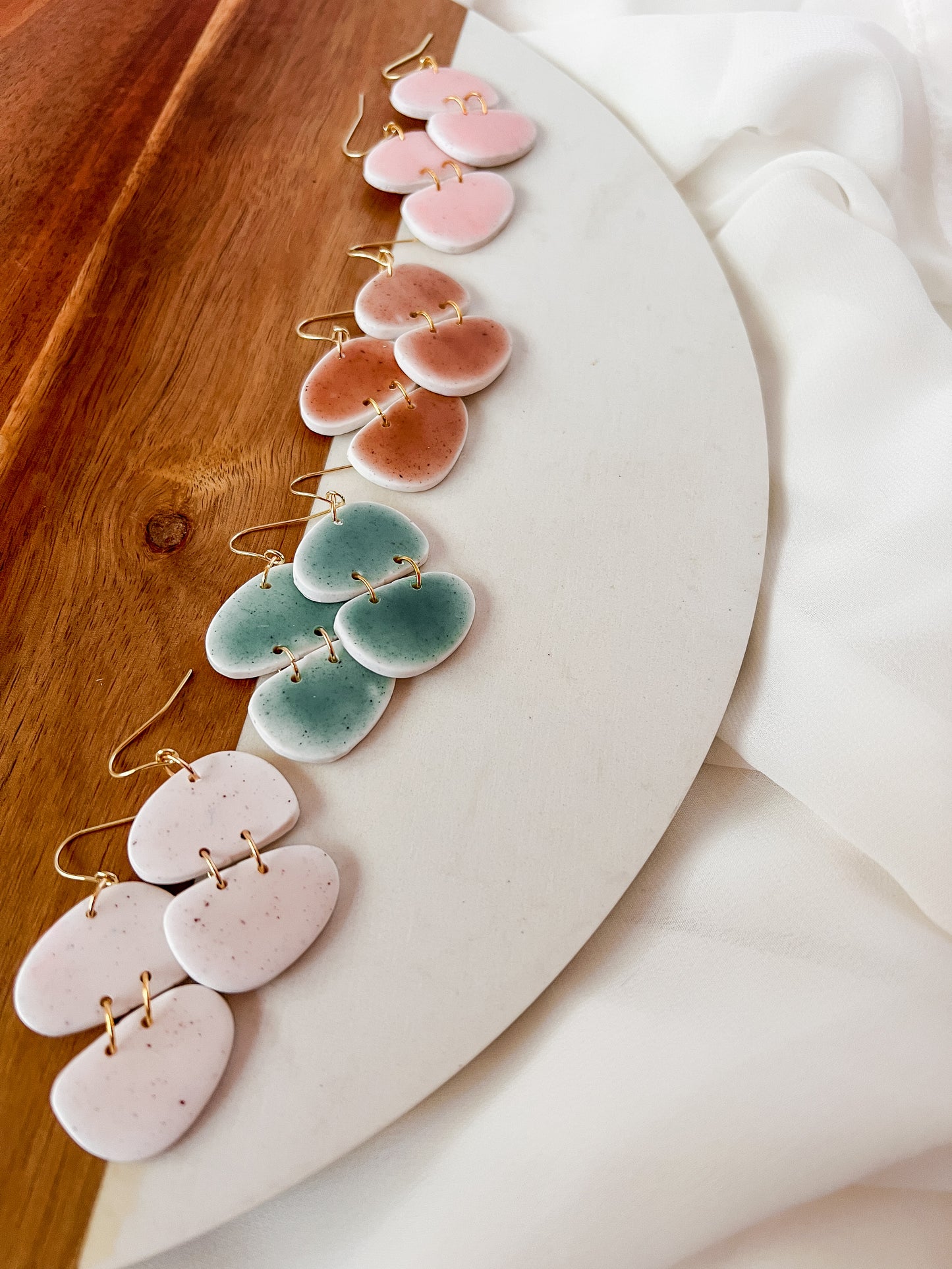 Pebble |  Polymer Clay Earrings