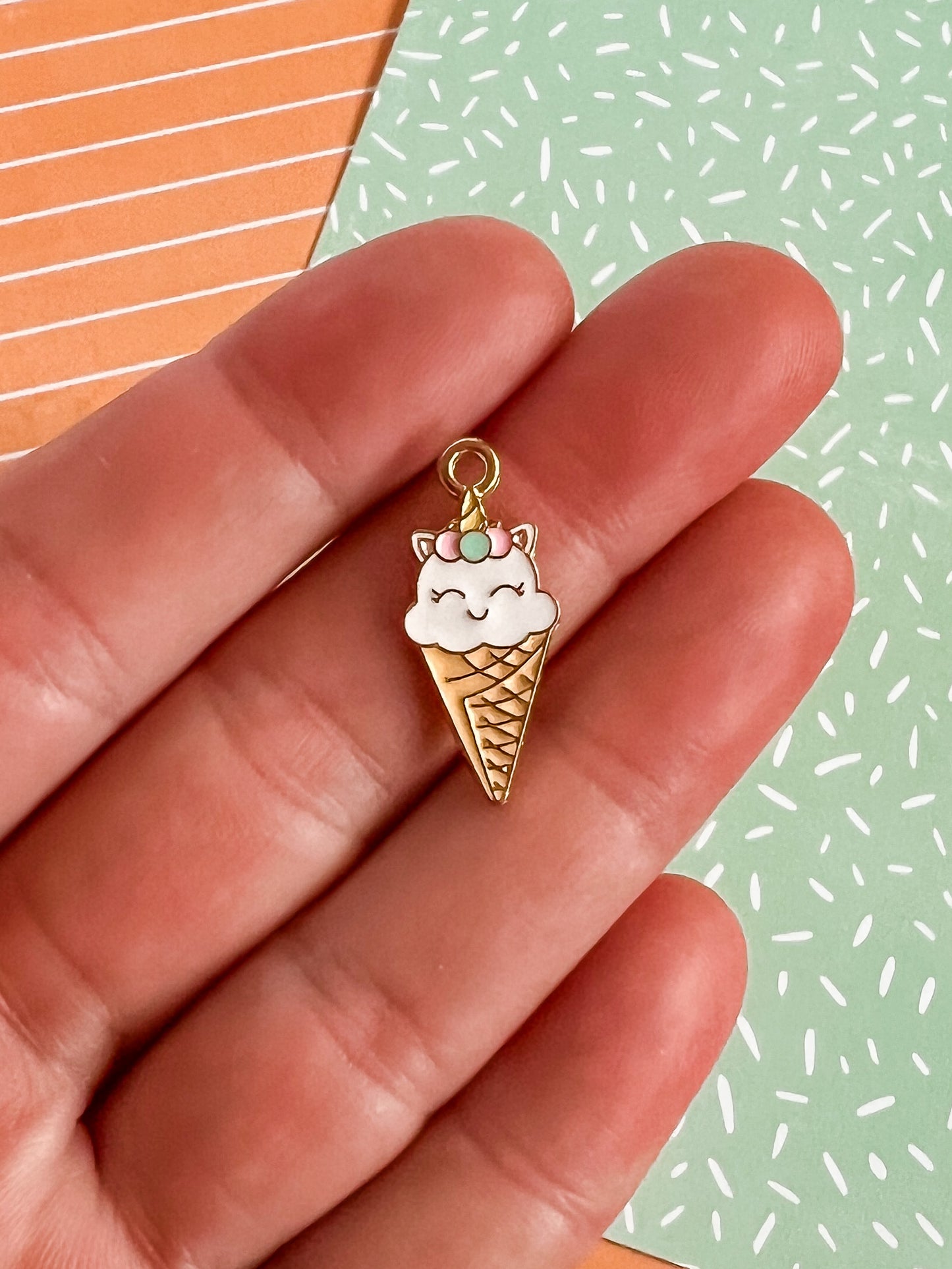 Kitty Cone Necklace and Earrings