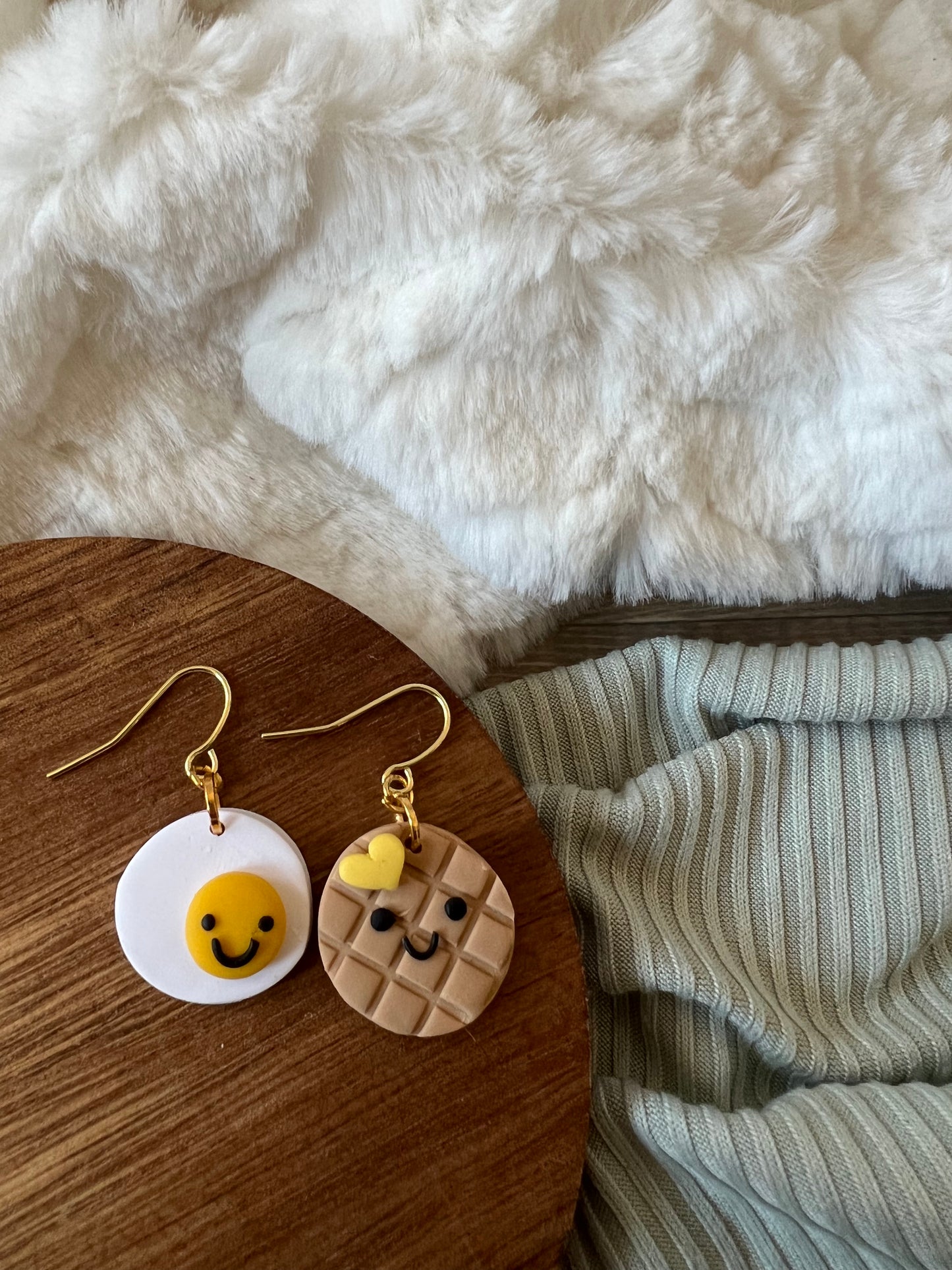 Wendy Waffle Earrings