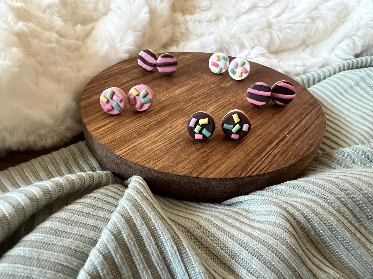 Dolly Donut Hole Stud Earrings