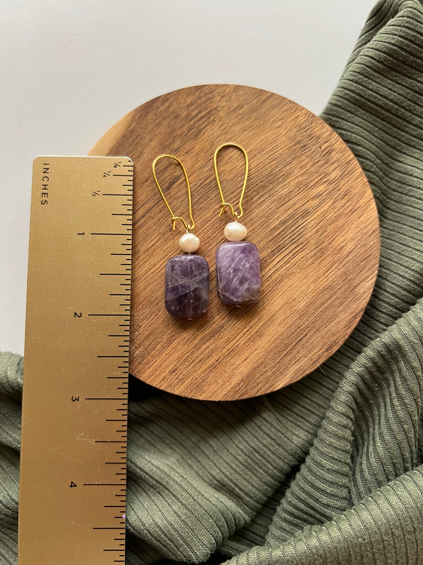 Reflection | Amethyst Earrings