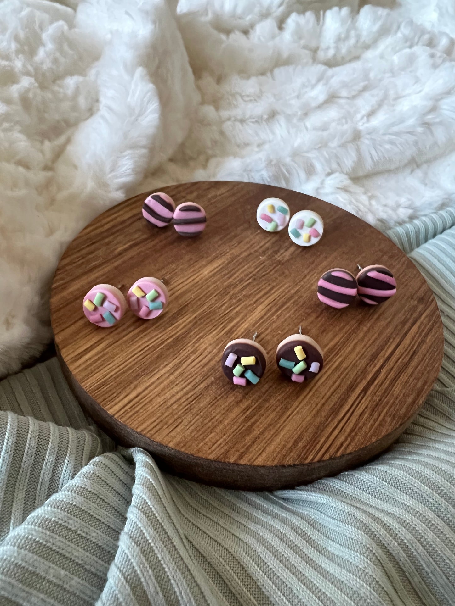 Dolly Donut Hole Stud Earrings