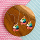 Rainbow Fluffer Unicorn Necklace and Earrings