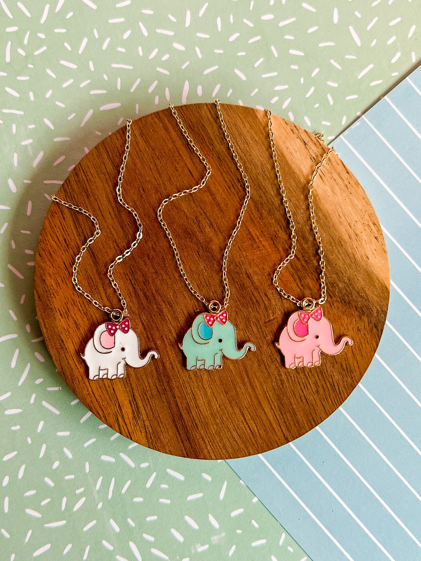 Emma the Elephant Necklace and Earrings