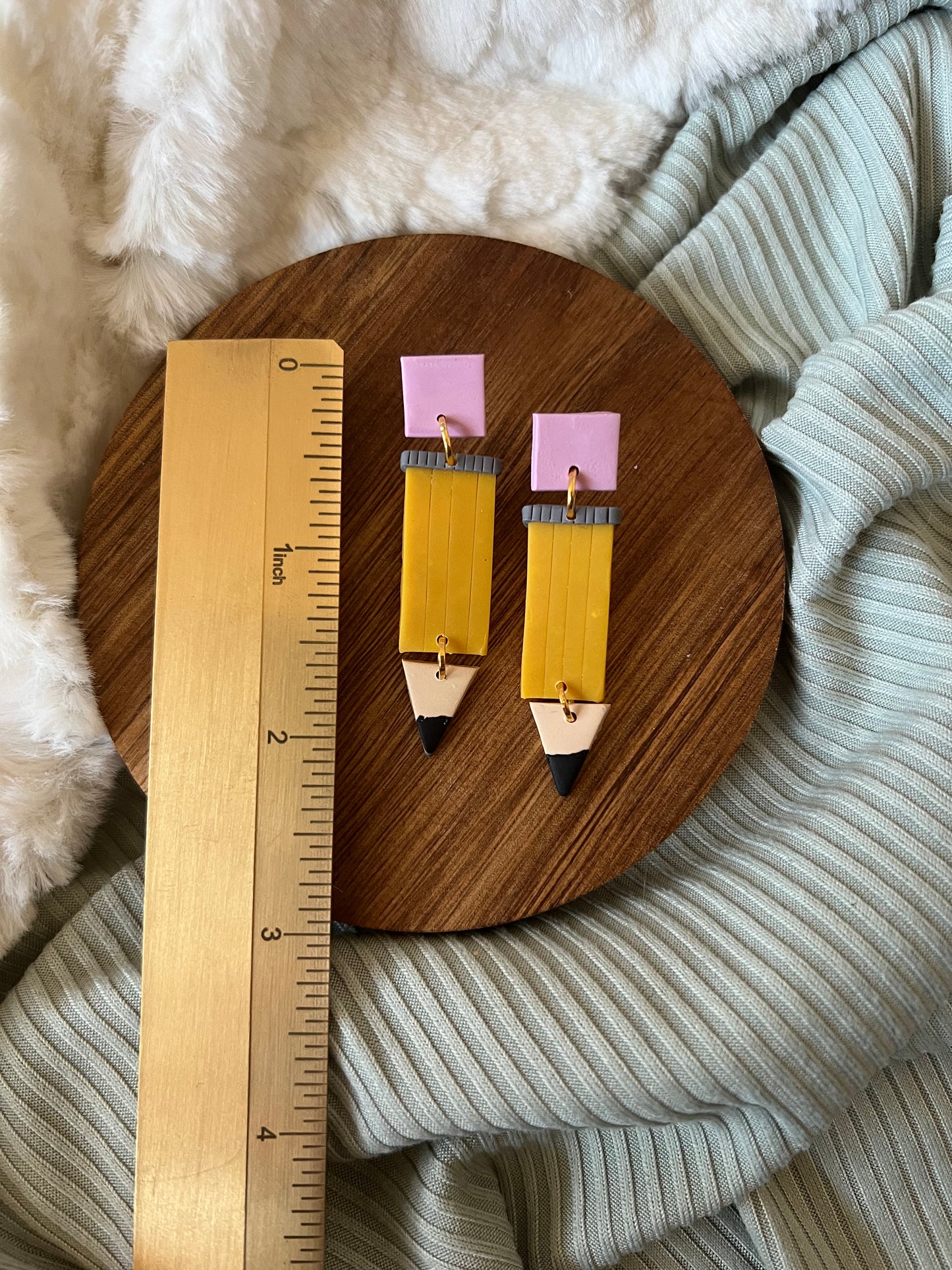 Pamela the Pencil Earrings