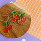 Sparkle Cherries Necklace and Earrings