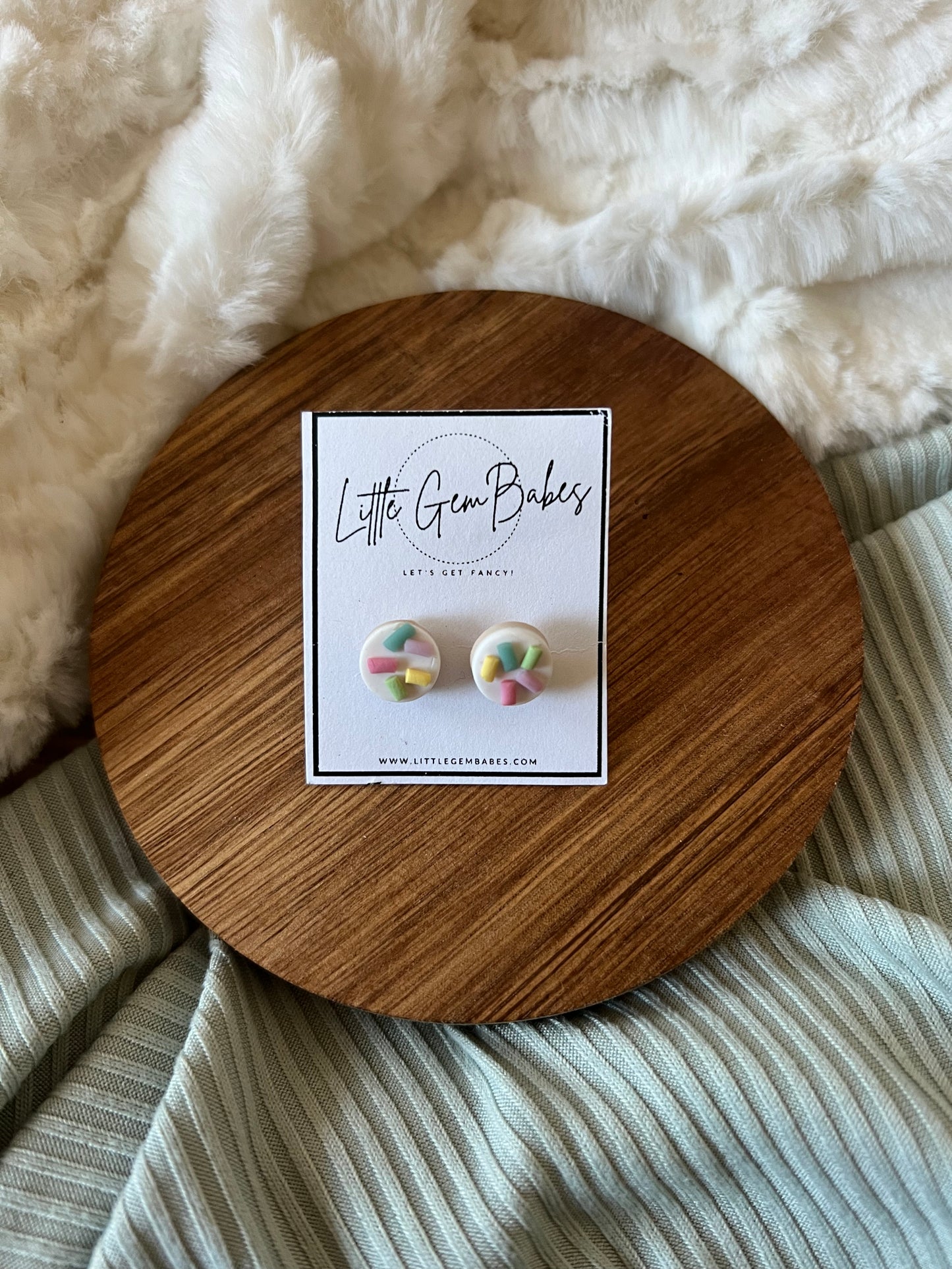 Dolly Donut Hole Stud Earrings